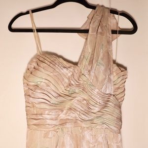 Adrianna Papell - One Shoulder, Floor-Length Gown!